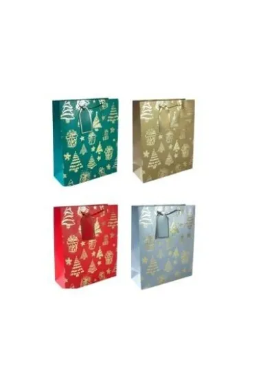 Torebka prezentowa S Boże Narodzenie platera mix