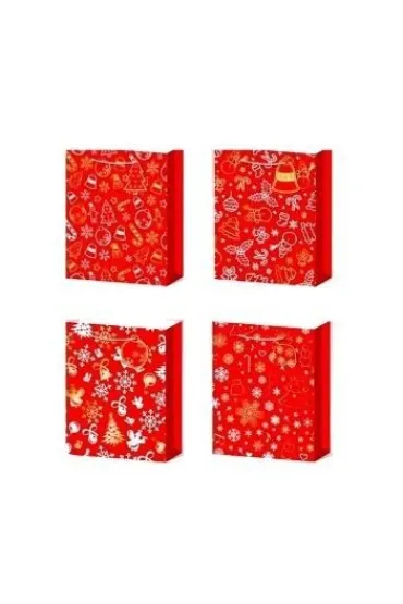 Torebka prezentowa M Boże Narodzenie brokat mix