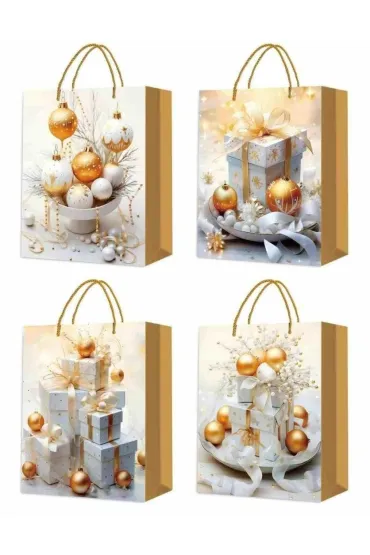 Torebka prezentowa XS Boże Narodzenie platera mix