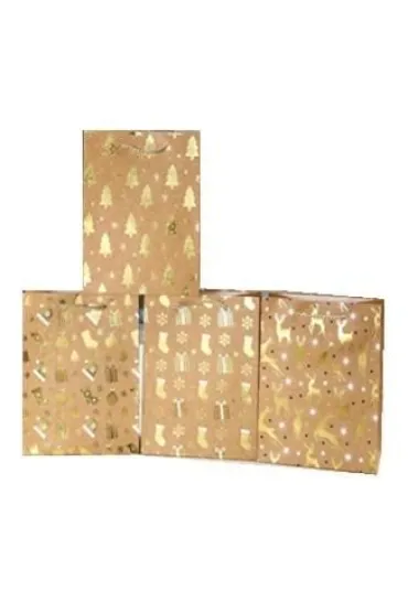 Torebka prezentowa L Boże Narodzenie platera mix