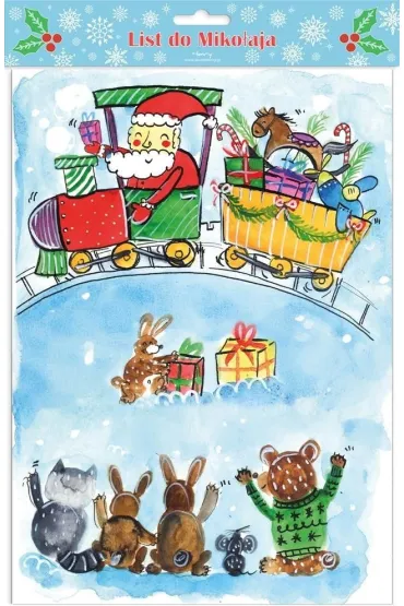 List do Mikołaja - Mikołaj z prezentem