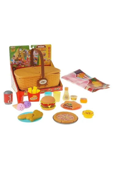 Zestaw piknikowy w koszyku