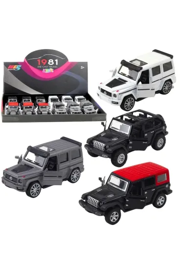 Suv terenowy metalowy napęd pull-back MIX