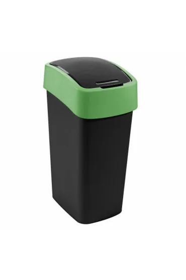 Curver kosz na śmieci flip bin czarny /zielony
