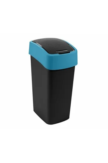 Curver kosz na śmieci flip bin czarny /niebieski