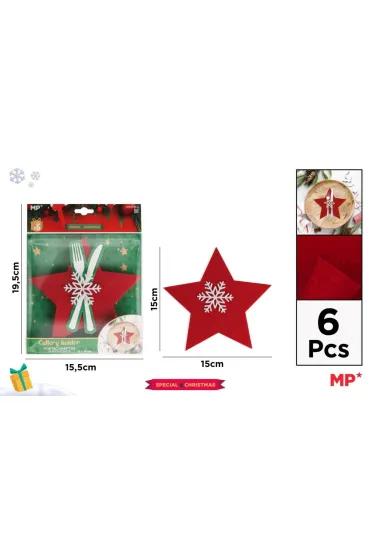 Podkładka na sztuśce świąteczna - gwiazdka