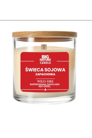 Świeca sojowa WILD FIRE zapach inspirowny Red Diesel
