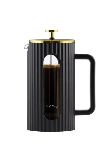 Zaparzacz do kawy i herbaty czarno/złoty Livio 1715