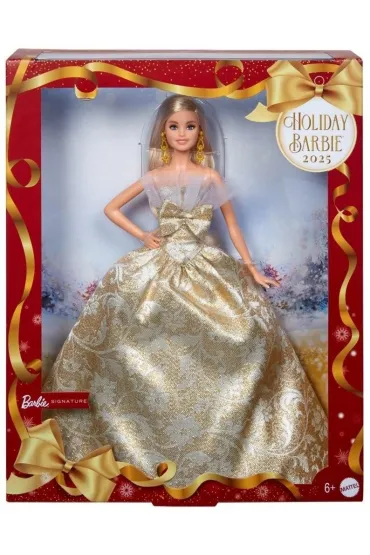 Barbie Świąteczna Lalka kolekcjonerska Blondynka