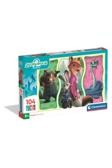 Puzzle 104 Super Kolor Zootopia 2