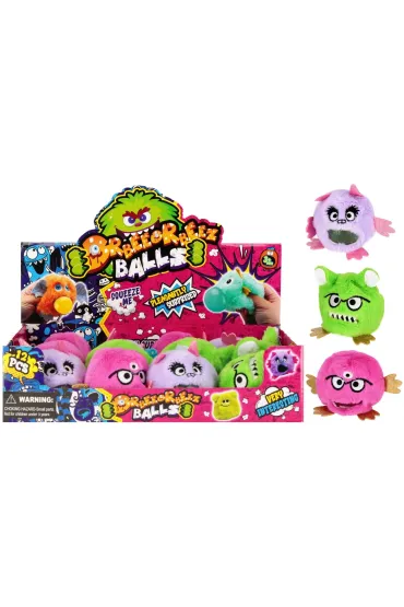 Zabawka wyciskana Pluszowy Monster 10 cm mix  kolorów MEGA CREATIVE 553220