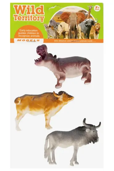Zwierzęta Dzikie figurki 3 szt. MEGA CREATIVE 572084
