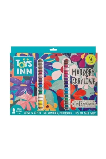 Markery akrylowe 36 szt