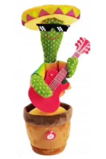 Kaktus z gitarą, taniec i dźwięk
