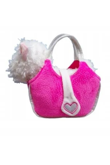 Pluszowy pies Terrier, w torbie