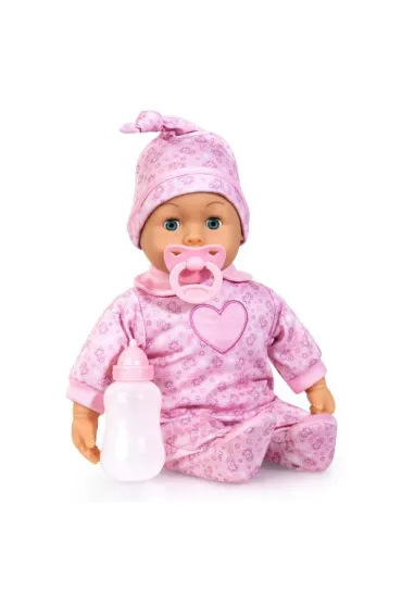 Pierwsze słowa - Bobas 38cm w różowej piżamce