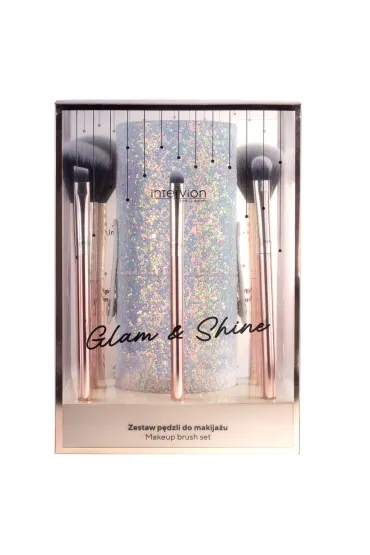 INTER-VIONZestaw pędzli do makijażu z etui Glam&amp;Shine