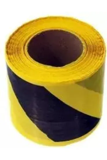 Taśma ostrzegawcza 80mm (czarno-żółta)