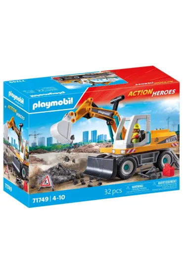 Playmobil Action Heroes Duża koparka 71749