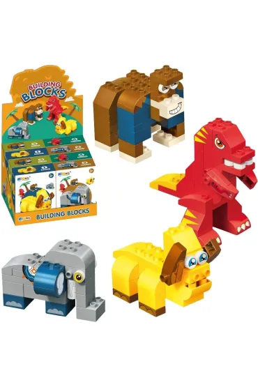  Klocki zwierzęta 28el MIX