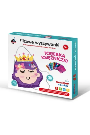 Filcowe wyszywanki - torebka księżniczka