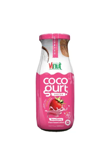 Napój o smaku jogurtowym z puree z truskawek