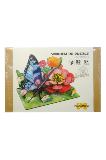 Puzzle drewniane - Łąka 3D