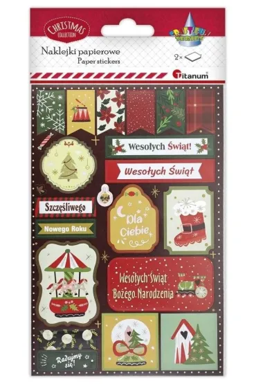 Naklejki papierowe do scrapbookingu 22 szt