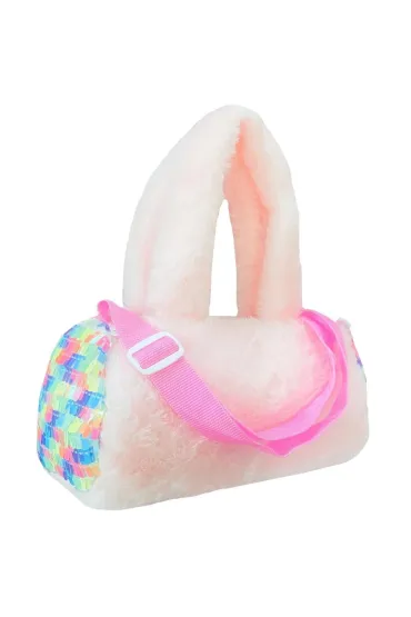 Torebka pluszowa cekiny