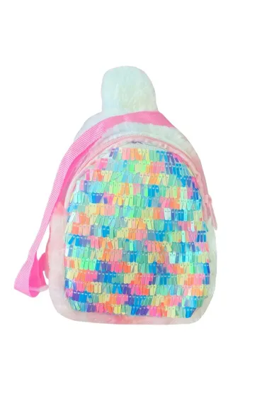 Torebka pluszowa cekiny