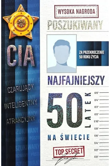 Karnet Urodziny 50 męskie poszukiwany