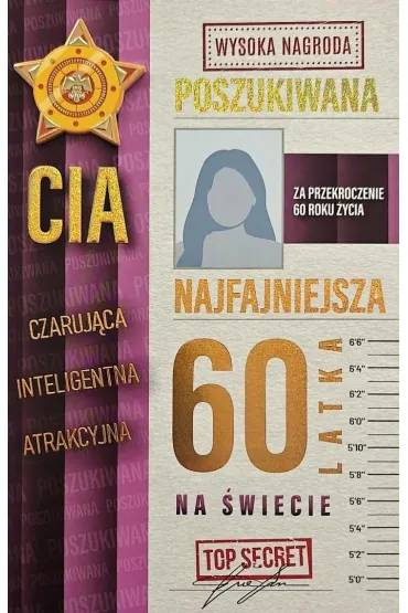 Karnet Urodziny 60 damskie poszukiwana