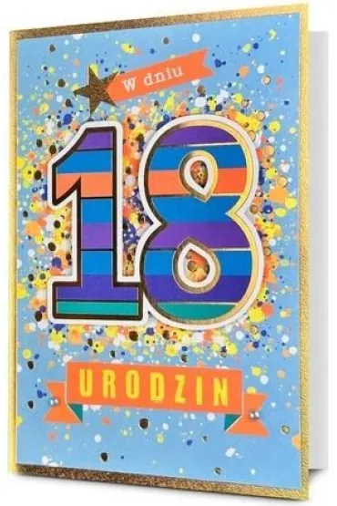 Karnet Urodziny Osiemnastka