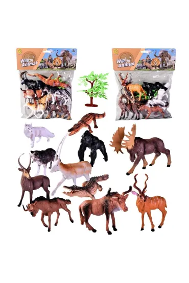 Zwierzęta dzikie zoo 6 szt MIX