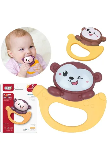 Grzechotka dla malucha małpka