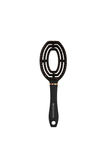 Coco Hair Brush szczotka do włosów z włosiem dzika Black