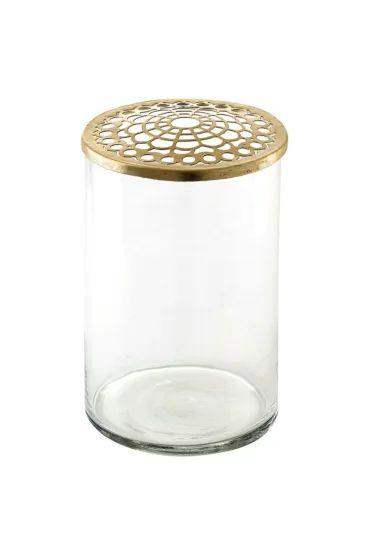 Wazon Elva szklany z pokrywą 963397