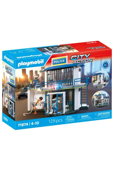 Playmobil City Action Posterunek policji z miejscem przesłuchań 71874