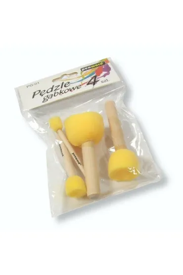 Pędzle gąbkowe 4 szt
