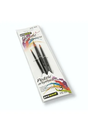 Pędzle artystyczne 3 szt