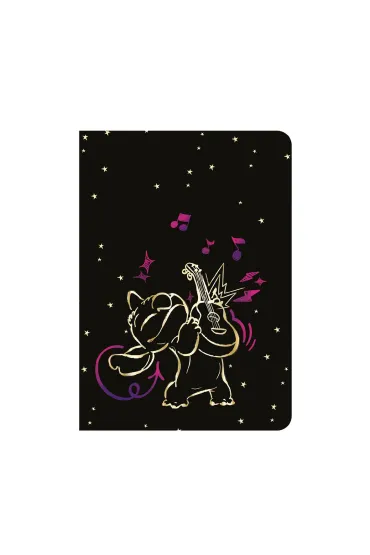 Zeszyt A5 32k. 3 linie kolor Disney Gold Stitch wzór 1