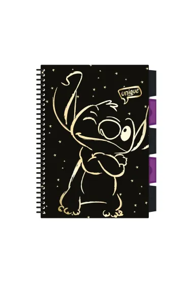 Kołobrulion B5 Disney Gold Stitch project book 100 kartek wzór 1