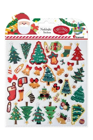 Naklejki 3D papier na filcu 40 szt