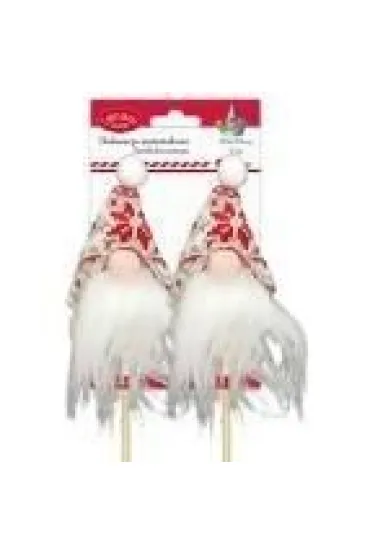 Głowa skrzata na piku 3D 65x150mm 2 szt