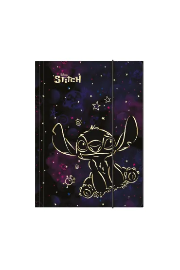 Teczka A4 z gumką Disney Gold Stitch wzór 2