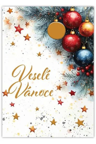 Karnet Wesołych Świąt - Vesele Vanoce Cestina