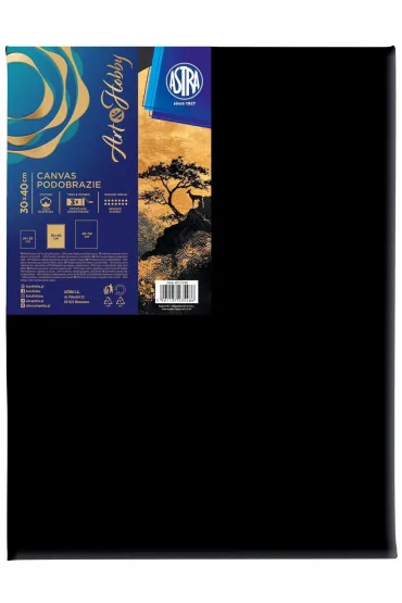 Podobrazie malarskie Astra czarne 30x40cm