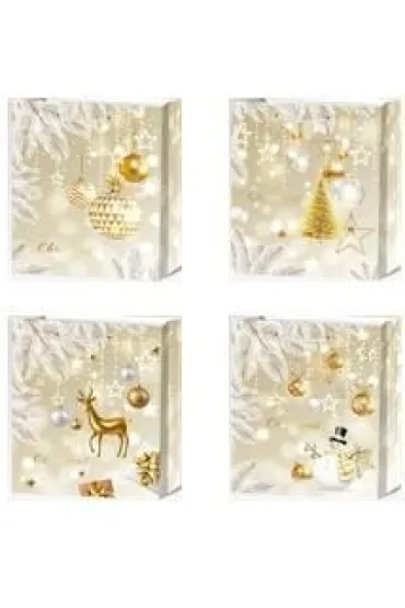 Torebka prezentowa L Boże Narodzenie szerokie dno