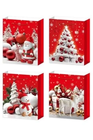 Torebka prezentowa XL Boże Narodzenie szerokie dno