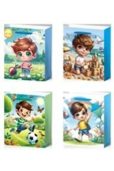 Torebka prezentowa L dziecięca mix